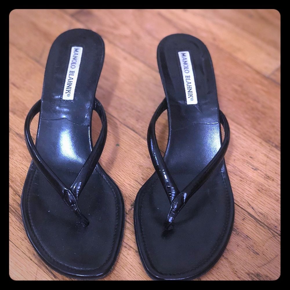 Authentic Manolo Blahnik sandal heel